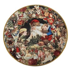 A Visit from St. Nicholas John Grossman 1992 Collector Plate Hamilton Collection